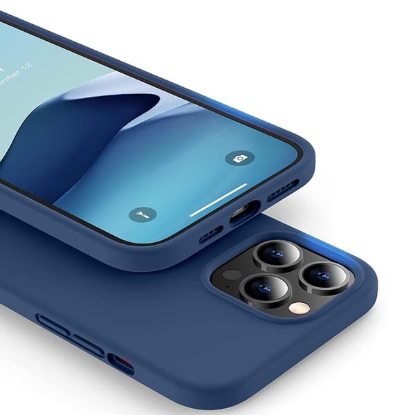 iPhone 14 Pro - Støtdempende deksel fra Leman Mörkblå
