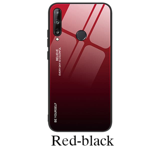 Huawei P40 Lite E - Skyddsskal Svart/Röd