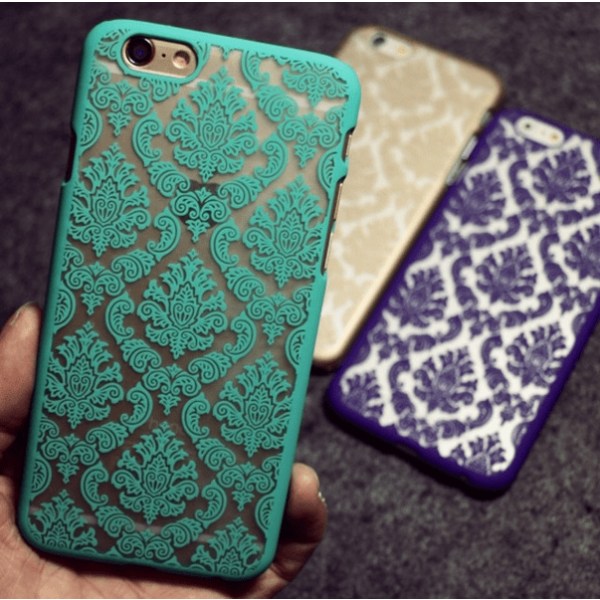 iPhone 6/6S cover "Vintage flower" (Champagne) Guld