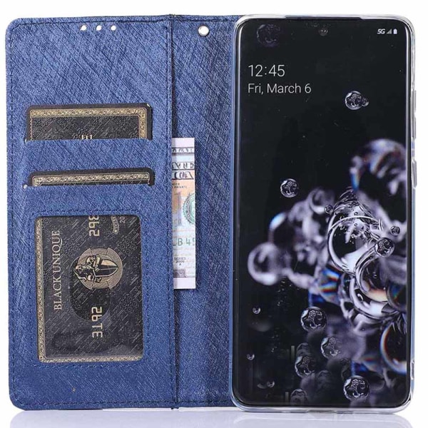 Käytännöllinen lompakkokotelo - Samsung Galaxy S20 Plus Blå