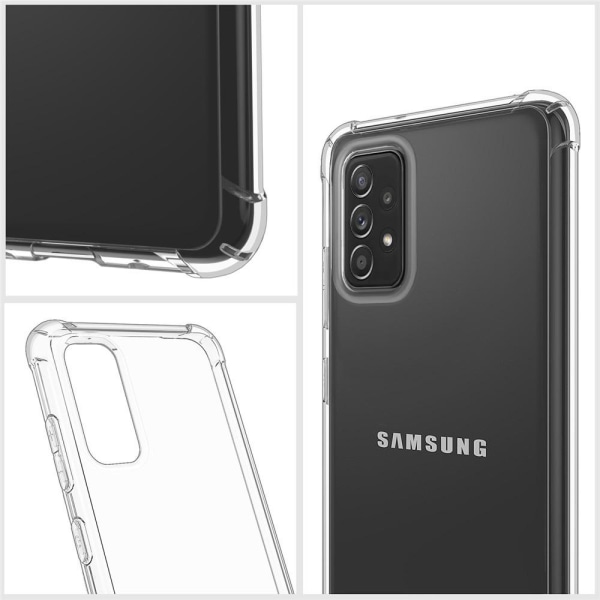 Samsung Galaxy A72 - Stødabsorberende beskyttelsescover FLOVEME Transparent/Genomskinlig