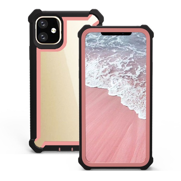 iPhone 11 - Stilfuldt beskyttelsescover Svart/Rosé