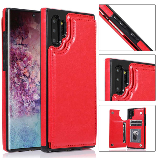 Samsung Galaxy Note10+ - Robust Skal med Kortfack (NKOBEE) Brun