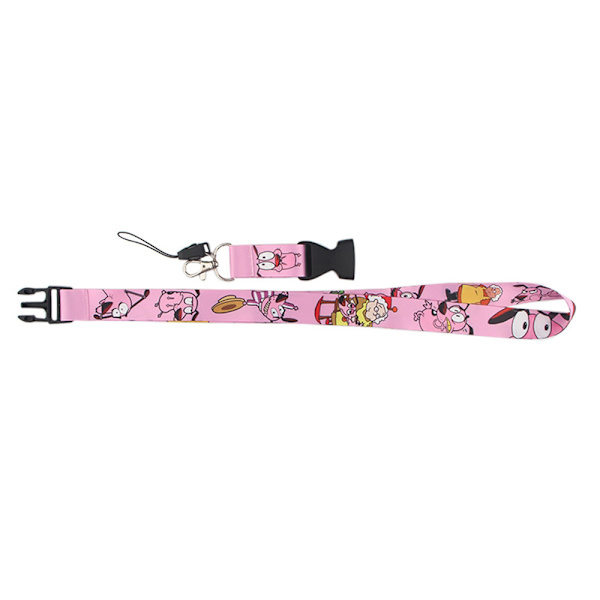 Effekfullt Slittåligt COURAGE Nyckelband Rosa