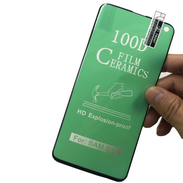 3-PACK Samsung Galaxy S10 keraaminen näytönsuoja HD 0,3mm Transparent/Genomskinlig