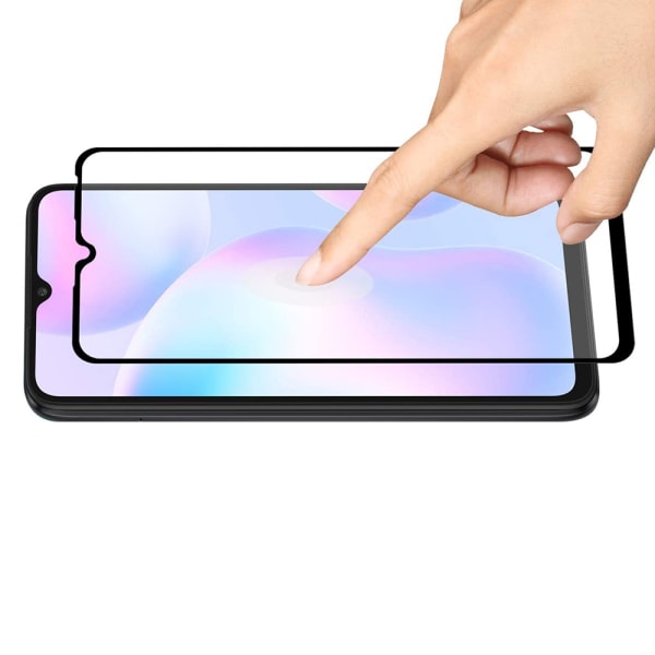 Heltäckande Härdat Glas 2.5D Skärmskydd Redmi 9C NFC (2-pack) Transparent