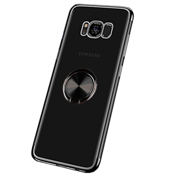 Silikonikotelo Sormusteline - Samsung Galaxy S8 Silver Silver