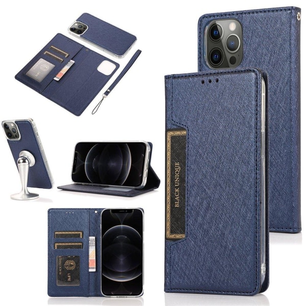 iPhone 12 Pro Max - Praktisk lommebokdeksel (FLOVEME) Blå