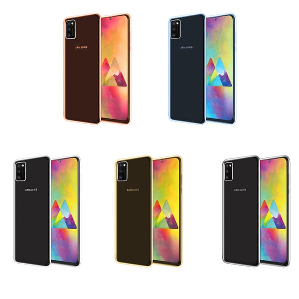Dubbelsidigt Silikonskal - Samsung Galaxy A41 Guld