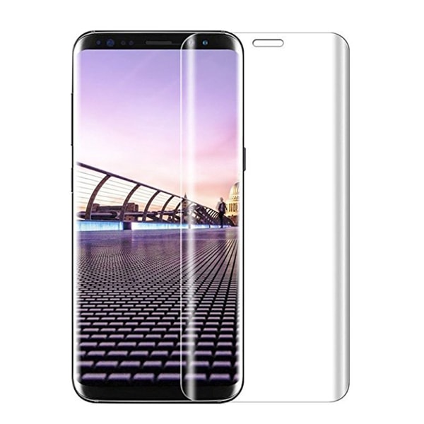 HuTech EXXO 3D-design näytönsuoja Samsung Galaxy S9+:lle Blå