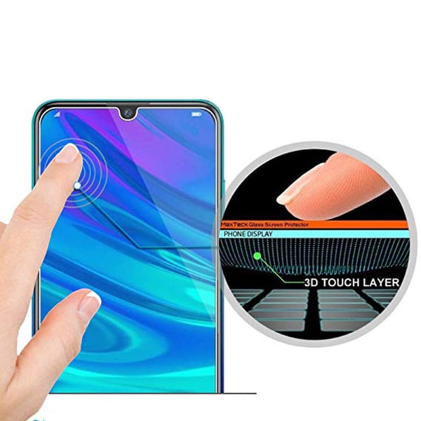 Huawei Y6 2019 | Näytönsuoja | Vakio | Screen-Fit | HD Clear Transparent/Genomskinlig