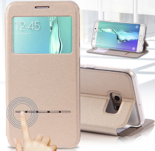 Smartfodral med Svarsfunktion - Samsung Galaxy J7 (Modell 2017) Roséguld