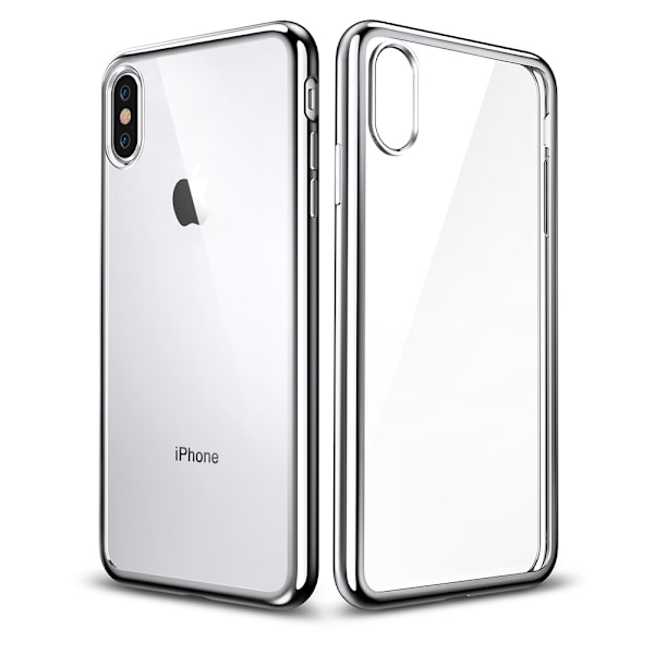 Elegant Skyddsskal till iPhone XS Max Silver