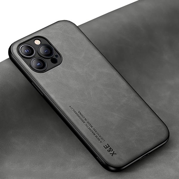 iPhone 16 Pro  Mockaskal med Magnetfäste och Klass Grå
