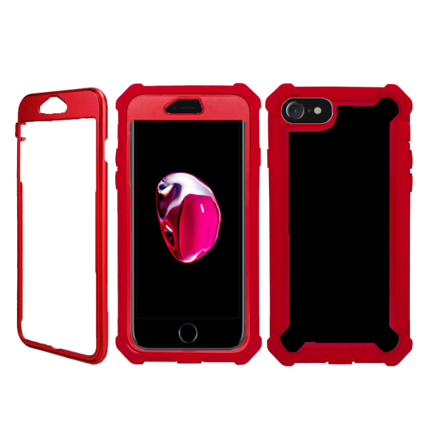 iPhone 8 - Elegant Robust Skyddsfodral Svart/Röd