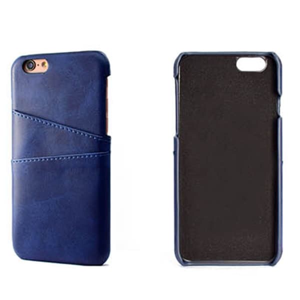 Elegant Skal med kortfack för iPhone 6/6S Silver/Grå Silver/Grå