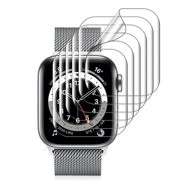 Apple Watch Series 7/8 41/45mm Skärmskydd Hydrogel-variant 2pack Transparent 45mm