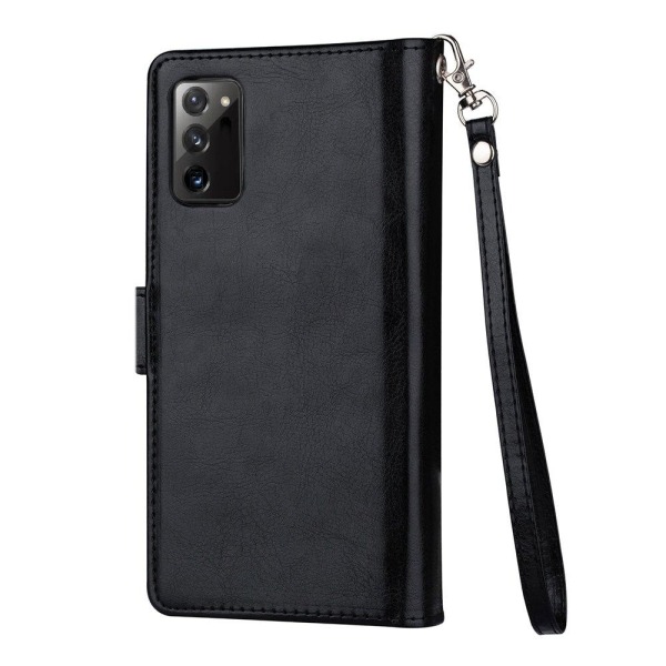 Samsung Galaxy Note 20 - Stilrent Robust 9-Korts Plånboksfodral Svart
