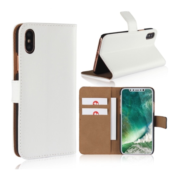 Eksklusivt lommebokdeksel CASUAL for iPhone X/XS Brun