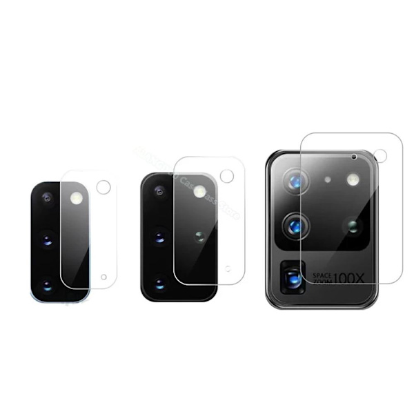 S20 Ultra 2.5D Högkvalitativt HD-Clear Ultratunt Kameralinsskydd Transparent/Genomskinlig
