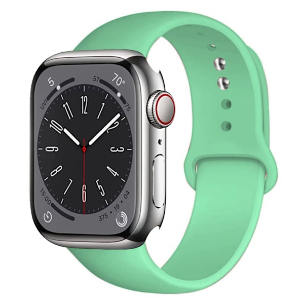 Klassisk holdbart silikonearmbånd til Apple Watch 38mm/40mm/41mm Grå M