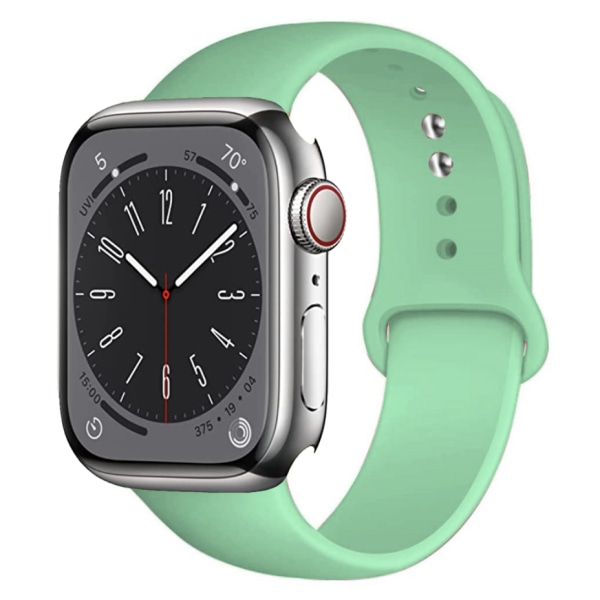 Silikonarmband Hållbart Apple Watch 38mm/40mm/41mm Ljusgrön L