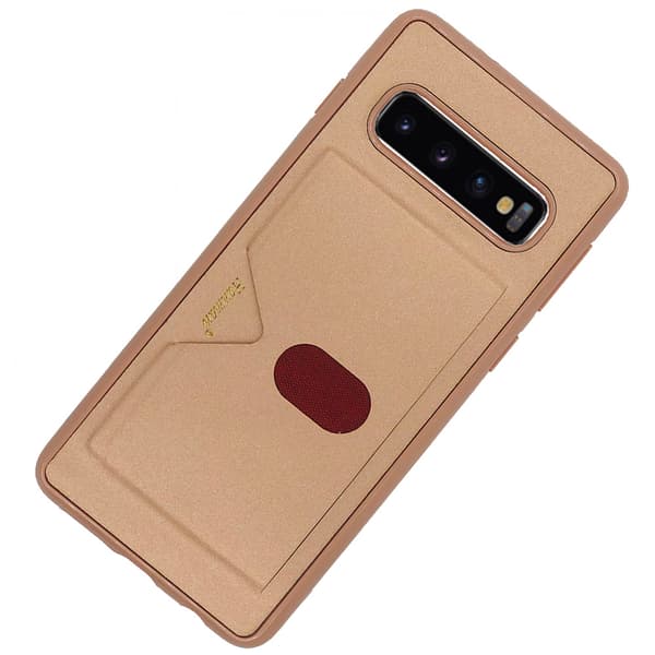 Samsung Galaxy S10 Plus - Skal med Kortfack (HANMAN) Grå Grå