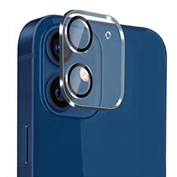 2-PAKKET iPhone 12 2.5D høykvalitets ultratynt kameralinsedeksel Transparent/Genomskinlig