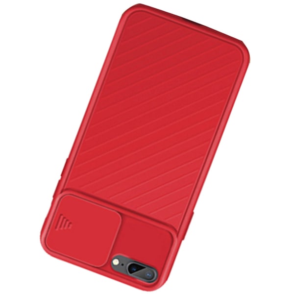 iPhone 6 Plus / 6S Plus - Beskyttelsescover med kamerabeskyttelse Röd