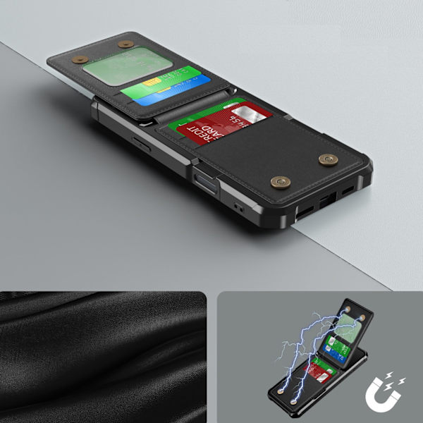 Iphone 16 Pro Max - Elegant  Kortfodral Svart