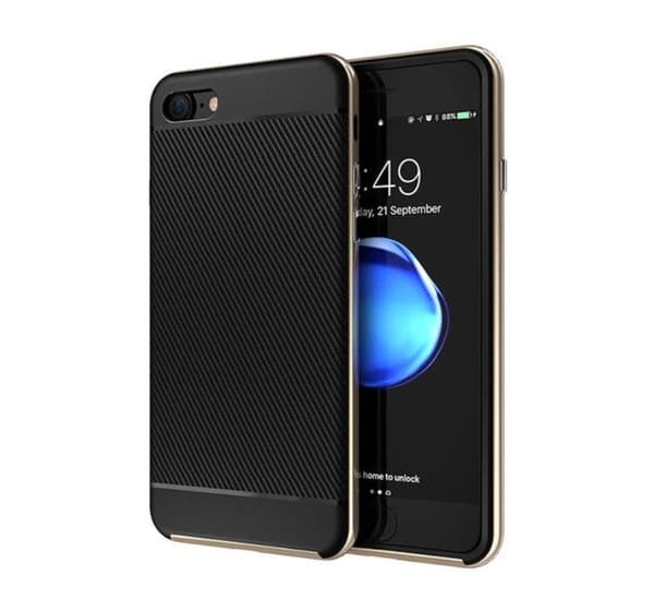iPhone 7 - Stötdämpande Hybridskal DUBBELT SKYDD Roséguld