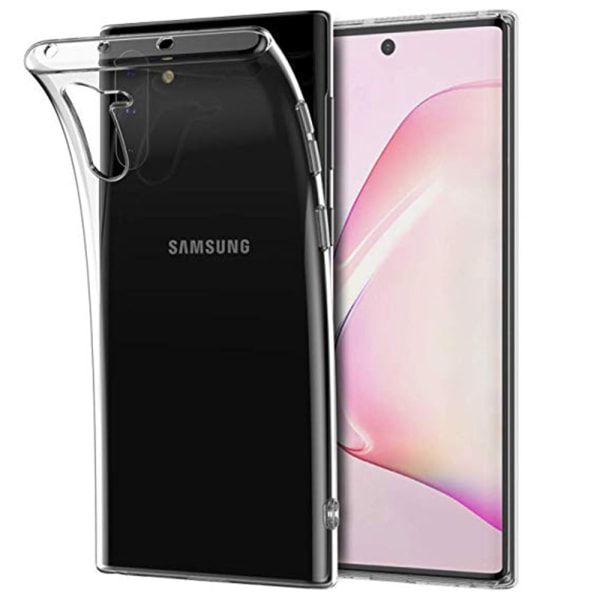 Stilsäkert Skyddsskal i Silikon - Samsung Galaxy Note 10 Transparent/Genomskinlig