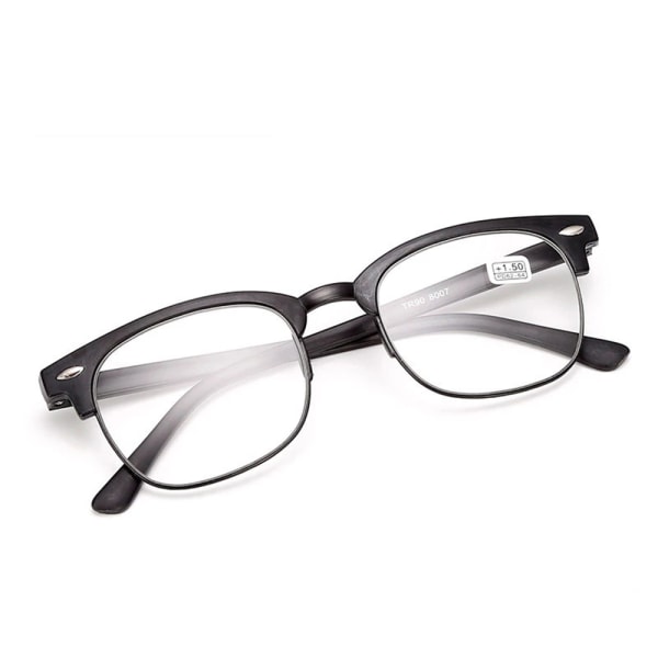 Effektive Glatte læsebriller med Power +1,0-+4,0 Brun +1.5