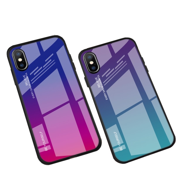 iPhone X/XS - Stilsäkert Skyddande Skal (GALAXY RAIN) 4