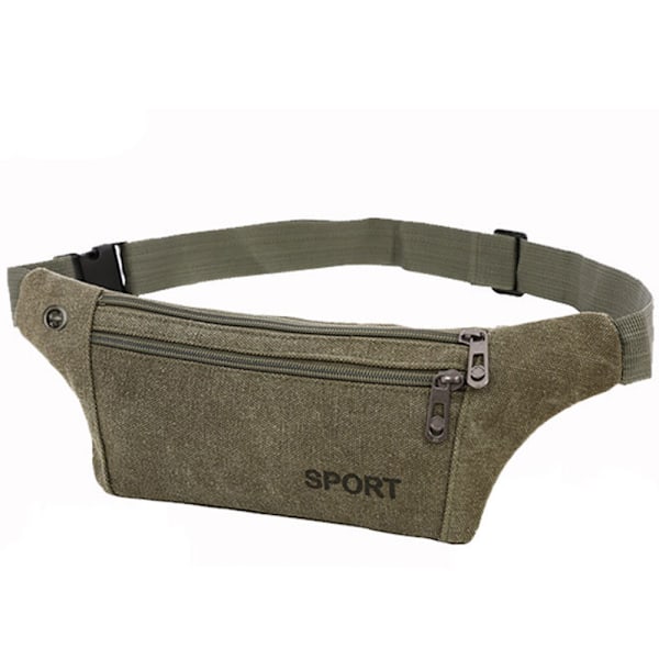 Stilren & Slittålig Midjeväska (Justerbar) Khaki