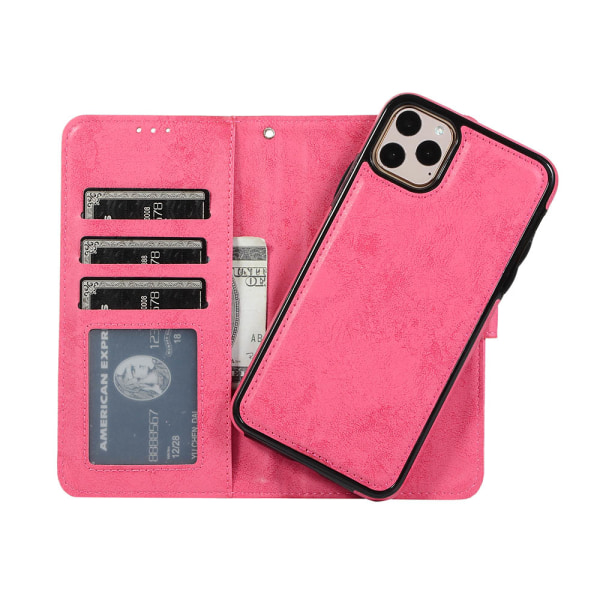 iPhone 11 Pro - Praktisk Leman Wallet etui Lila