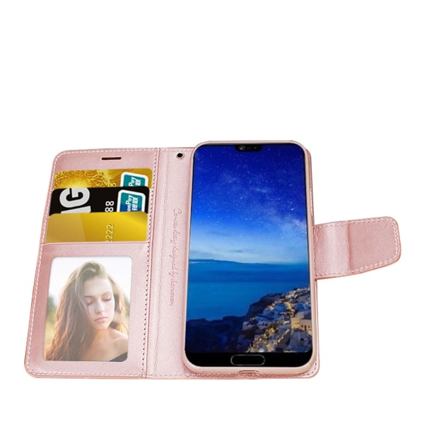 Smart og stilig deksel med lommebok - Huawei P20 Pro Marinblå Marinblå