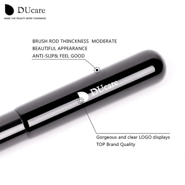 DUcare's Contourborste i äkta Gethår (ORGINAL) Svart