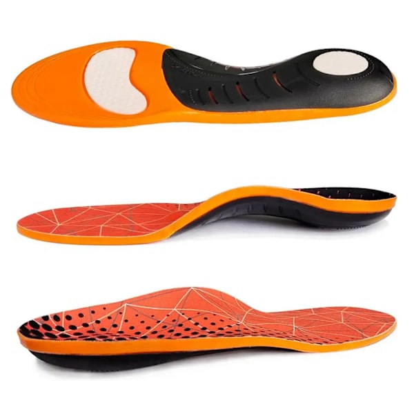 Stötdämpande Inläggssulor för Aktiva Dagar Orange XS