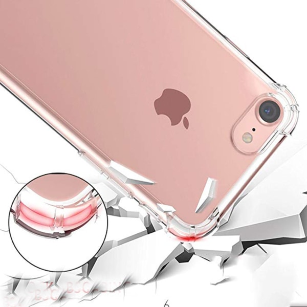 iPhone 6/6S - støtdempende silikondeksel (FLOVEME) Transparent/Genomskinlig