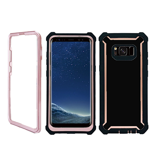 Samsung Galaxy S8 - Praktiskt Stilsäkert Skyddsfodral Roséguld