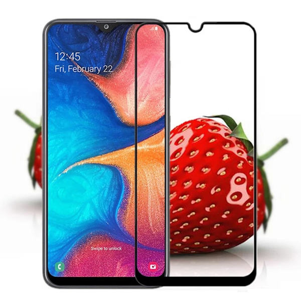 Samsung Galaxy A12 Skärmskydd 2.5D 0,3mm Svart