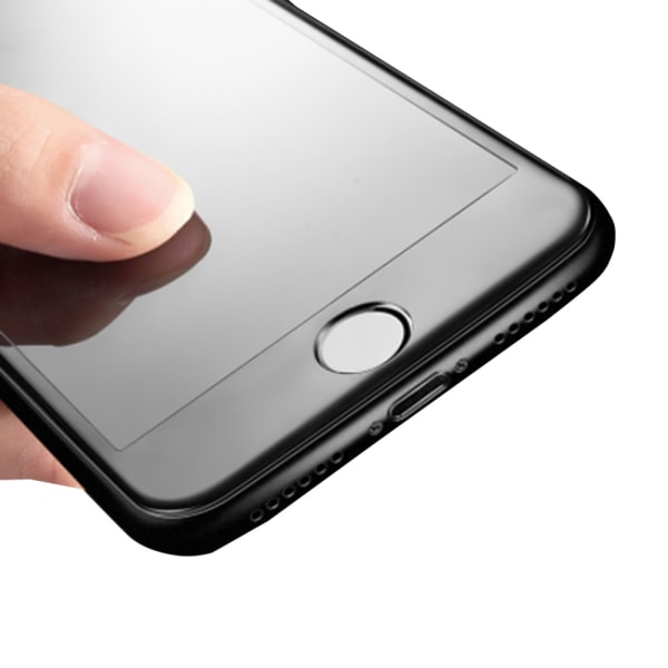 iPhone 8 näytönsuoja 2.5D kehys 9H 0.3mm HD-Clear Svart