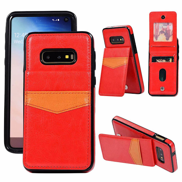 Samsung Galaxy S10E - Praktiskt Stilrent Skal (LEMAN) Blå Blå