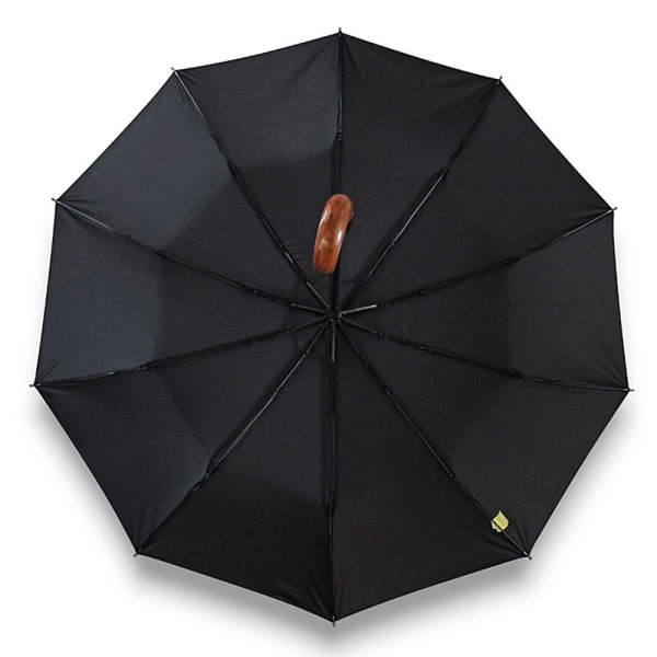 Stilig, glatt paraply i britisk stil Svart