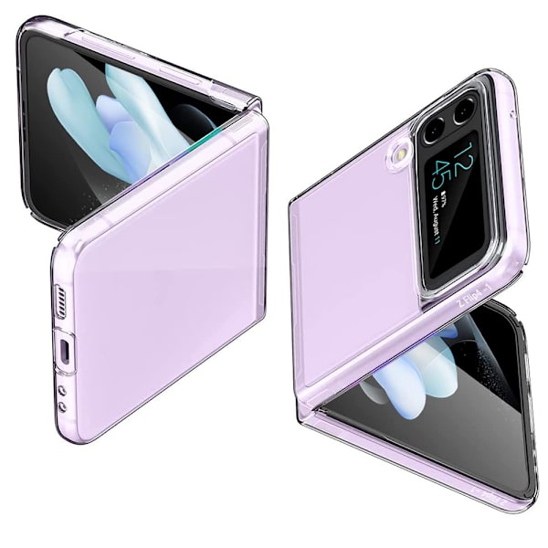 Samsung Galaxy Z Flip 4 - Skyddande Smidigt Skal Genomskinlig