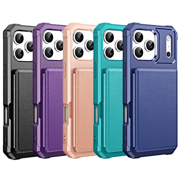 iPhone 17 Pro Max Card Holder Case Blå