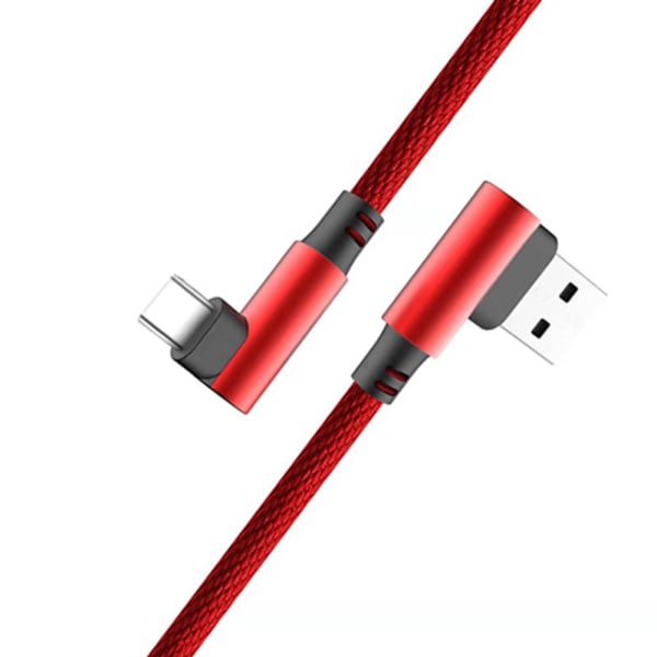 Kraftfull Snabbladdnings Kabel USB-C (Type-C) Svart 2 Meter