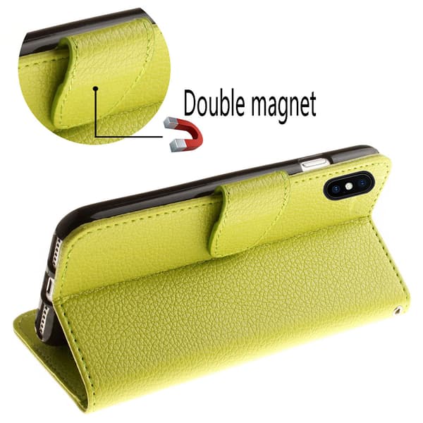 Elegant Fodral med Kortfack och Plånbok - iPhone XR Brun