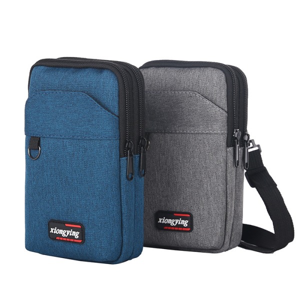 Komfortabel mobiltaske Skuldertaske i sportsdesign Blå